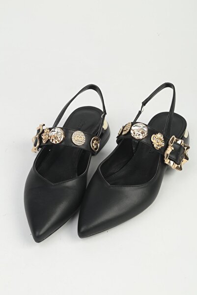 Pierre Cardin Дамски черни обувки с нисък ток PC-55729