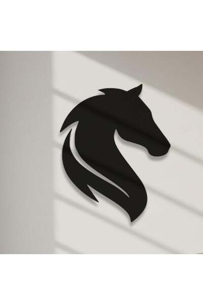 Generic منحوتة أكريليك أسود - حصان - مقاس ٤٠*٥٠ - AC-1120260014