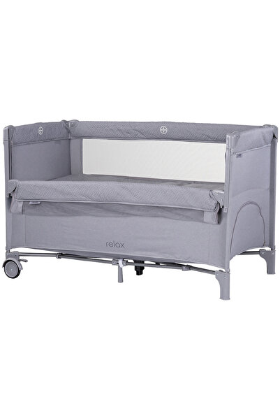 Chipolino Patut pliabil Relax cloud linen cu laterala culisanta