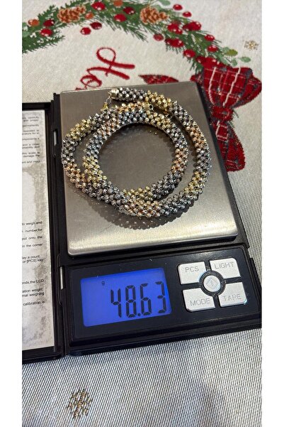 bestmysilver Kadın Gümüş 3 Renkli Dorica Kolye