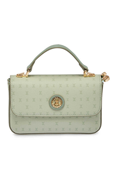 Tergan Yeşil Print Kadın El Çantası - S26Y1PR09154-U2A