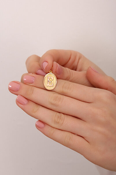 Altınkesesi 8 Ayar Altın Pres Harf Kolye Ucu