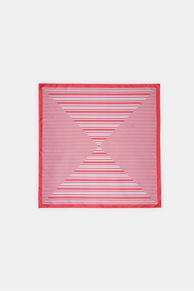 Stradivarius KOMBİNE ÇİZGİLİ EŞARP