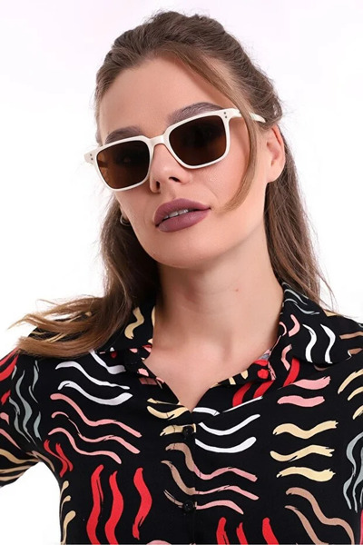 MACERATİ 2028 Unisex Brown Square Ultra Light Uv400 Filtered Sunglasses