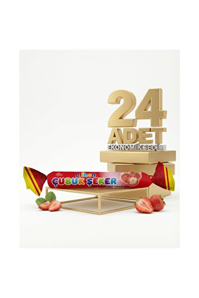 Afia Afibon Çilekli Çubuk Şeker 24x6,7 Gr