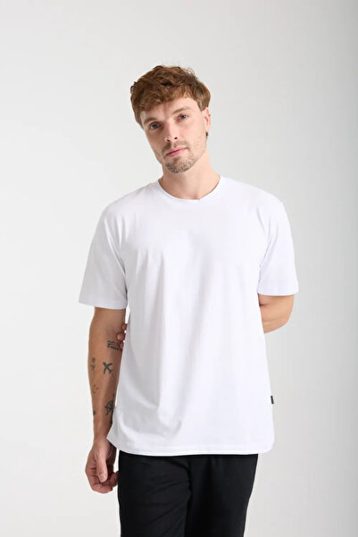 MENOFOURSWEAR Ανδρικό μπλουζάκι με κοντό μανίκι, 100% βαμβακερό, με λαιμόκοψη...