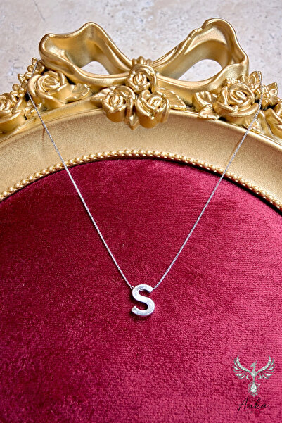 ANKA JEWELLRY GÜMÜŞ RENK S HARF KOLYE