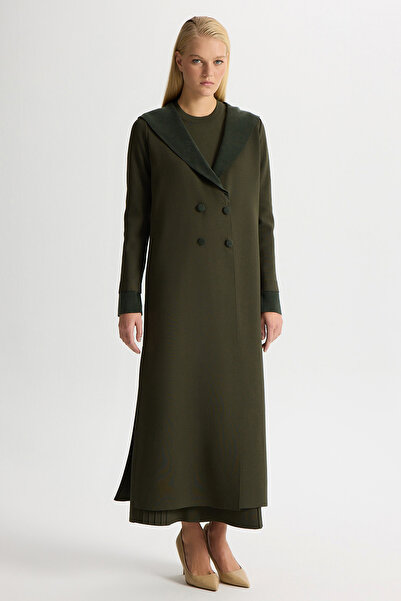 MISS DALIDA Denizci Yaka Triko Kap Haki