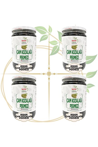Baştan Yöresel 4 ADET 850GRAM ÇAM KOZALAĞI PEKMEZİ (ODUN ATEŞİNDE)
