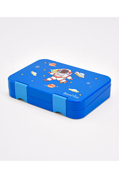 Bonfino Lunch Box, Astronaut Theme, Easy to Carry, Leak-Proof Lid, Microwave ...