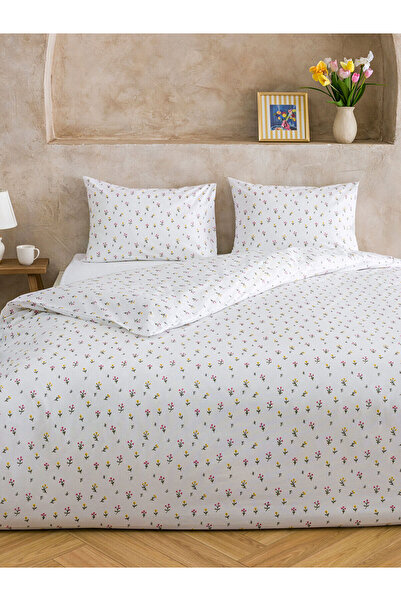 LC Waikiki Nevavm Floral Pattern Double Duvet Cover Set with Difference