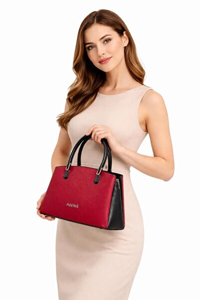 Generic Women’s Structured Handbag – Premium Textured Leather Bag – 23 cm Ele...