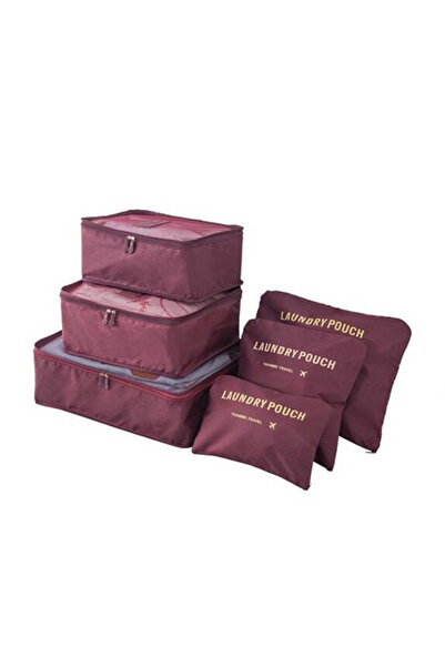 Other Travel Laundry Net Clothes Storage Set 6 pcs (Red)