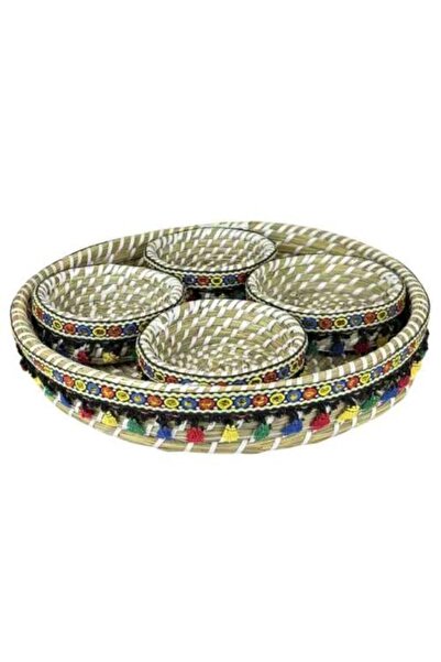 Generic Decorative wicker serving set