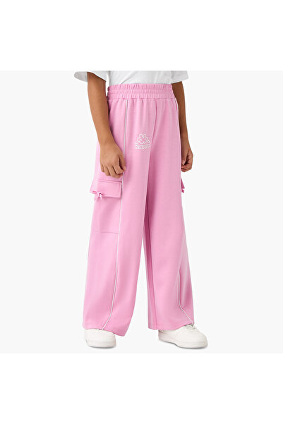 Kappa بنطال رياضي بطبعة شعار مع جيوب