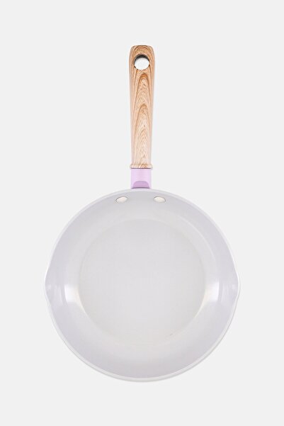 Country Kitchen Ceramic Coated Non-Stick Fry Pan, Light Grey