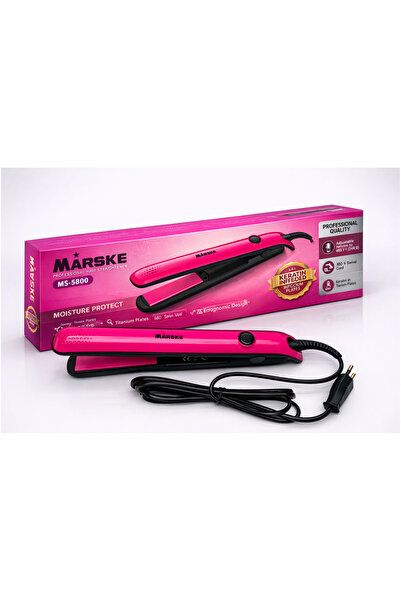 MARSKE MS-5800 Profesyonel Keratin Katkılı Titanyum Saç Düzleştirici – 240°C ...