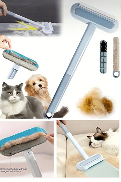 Yıldızhane 4'ü 1 Arada Tüy Toplayıcı Kedi Köpek Tüy Temizleyici Fırça Çok Fon...