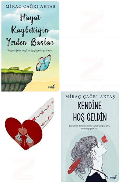 İndigo Kitap Hayat Kaybettiğin Yerden Başlar- Kendine Hoş Geldin-2'li Set-Öze...
