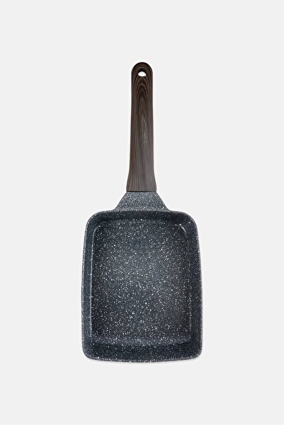 Alpine Cuisine Ceramic Coated Non-Stick Omlete Pan With Spatula, Grey