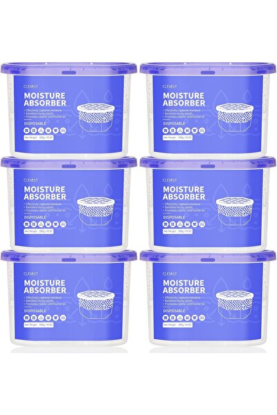 CLEVAST عبوات ماصة للرطوبة (6 قطع)