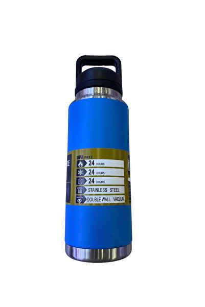 mercanpromosyon ترمس ميركان 1100 مل (1.1 لتر) كبير الحجم من الفولاذ المقاوم ل...