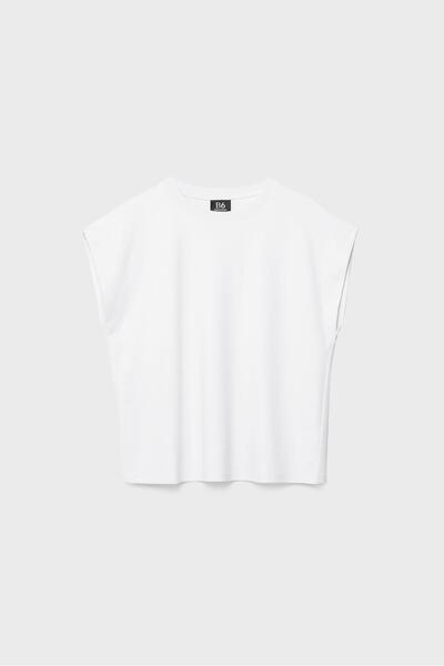 Stradivarius B06 Basic dropped-shoulder T-shirt