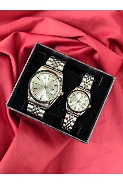 ÇENÇEN Yeni Sezon Özel Tasarım Takvimli Sevgili Çift Kol Saatleri