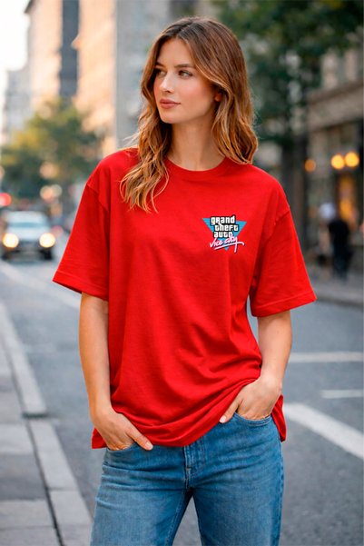 genosha Oversize T-Shirt T-Shirt Printed 100% Cotton Soft Comfortable Casual