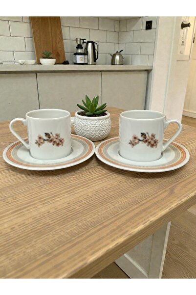 Porland Pink Flower Coffee Cup Set of 2