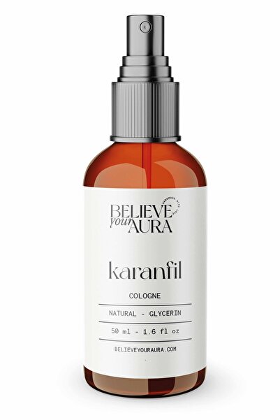 Believe Your Aura Bitkisel Karanfil Kolonyası - %100 Doğal Gliserinli Bitkise...
