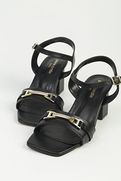 Pierre Cardin حذاء نسائي أسود بكعب عالٍ PC-55769