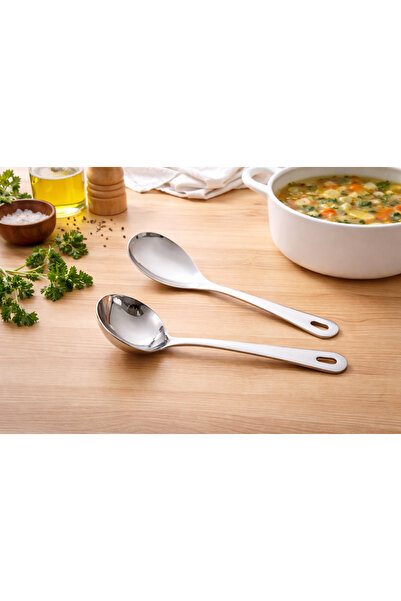 Dania Shiny stainless steel ladle and serving spoon, 19 cm ✨🥄 – Practical an...