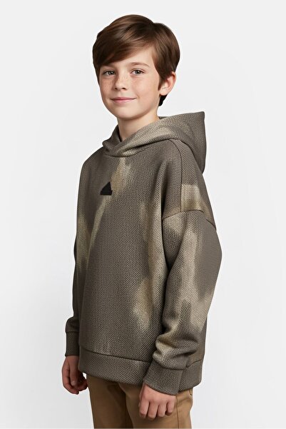 adidas Kids Boy Future Icons Allover Print Hoodie, Multicolor