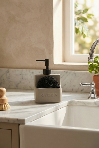 ACAR موزع الصابون السائل روري مع حاوية إسفنجية - 480 مل