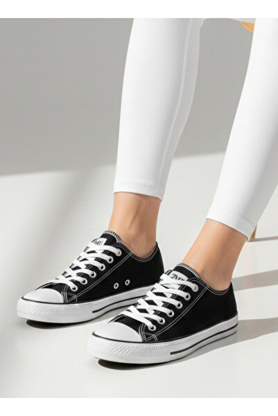 homiro Unisex Short Linen Sneakers - Black