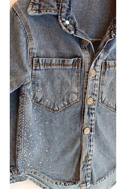 Sercino SERCİNO-89 TAŞLI KIZ KOT CEKET