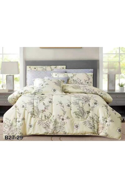 SFT طقم مفرش نفر ونفر ونص صيفي ملكي 5 قطع من خامة المايكروفايبر مقاس 230*170 سم