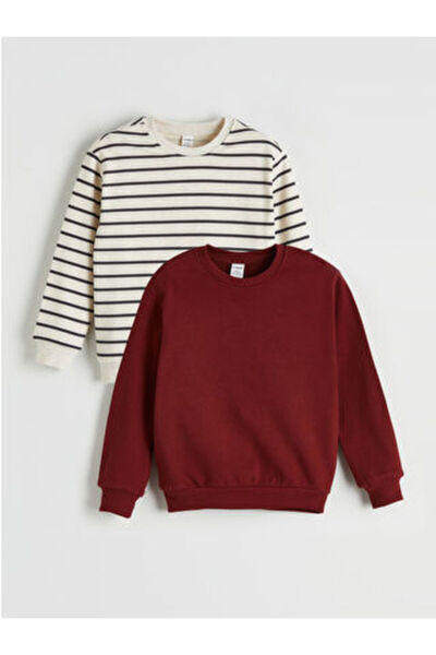 LC Waikiki Mixed Crew Neck Boys' Sweatshirt 2-Pack