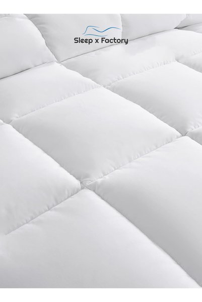 Sleep x Factory لحاف قطن 220 خيط، مقاس 240×260 سم، لحاف فندقي