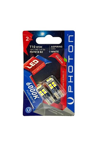 Photon T10 W5W 12V 12 LED ASPIRING SERIE (2'Lİ BLİSTER) PH7018 B2
