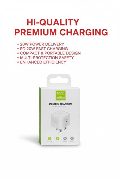 Bavin شاحن سريع PD بقوة 20 واط PC852E