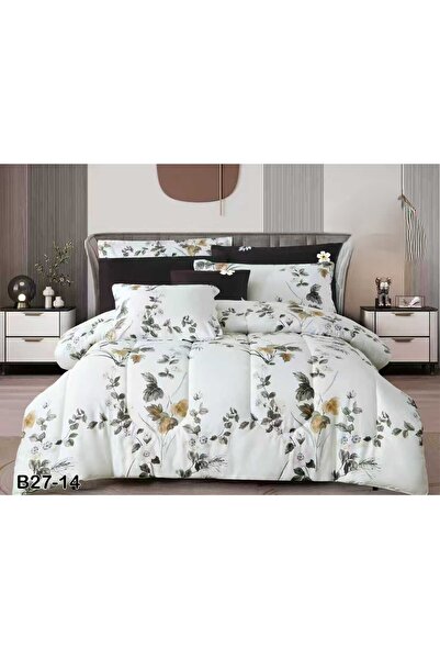 SFT طقم مفرش نفر ونفر ونص صيفي ملكي 5 قطع من خامة المايكروفايبر مقاس 230*170 سم