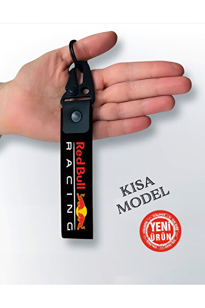NIFF REDBULL Sİyah KISA MODEL 15 cm. MOTOSİKLET OTOMOBİL ANAHTARLIĞI SİYAH HE...