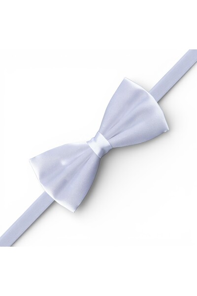 DWOY ربطة عنق بيضاء من الساتان للرجال