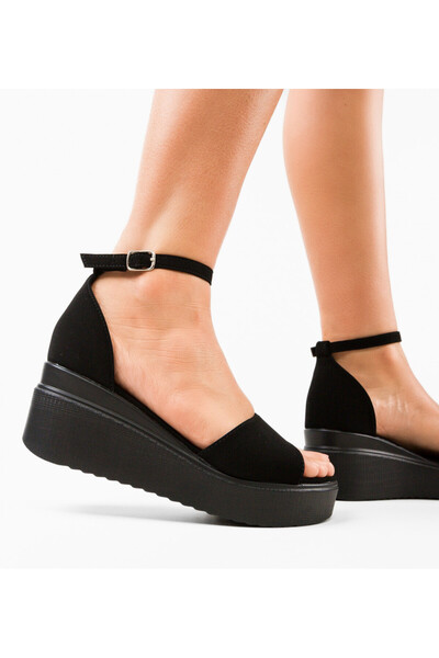 BENOTTİ Women's Black Platform Shoes Sibongil Size: 39