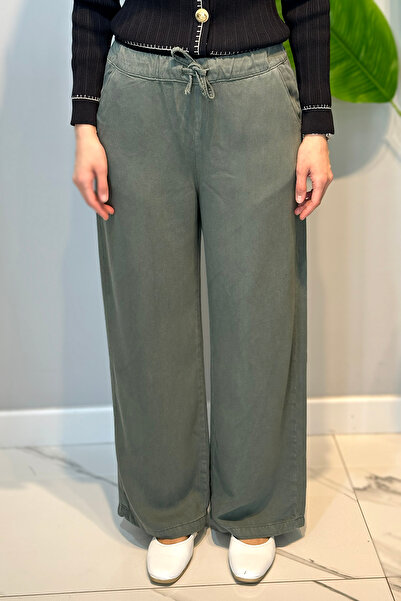 Lale Butik Lyocell Baggy Jeans 2773 Khaki