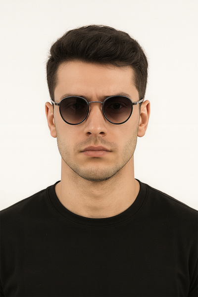 LUNOX Marco Metal Unisex Uv Protection Sunglasses