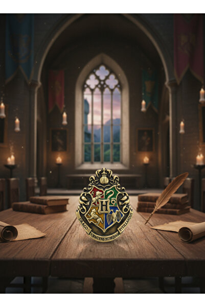 Elegante Cravatte Harry Potter Temalı Hogwarts Metal Broş Yaka İğnesi Vintage...
