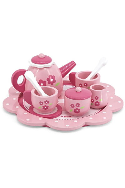 Viga Wooden tea set with tray